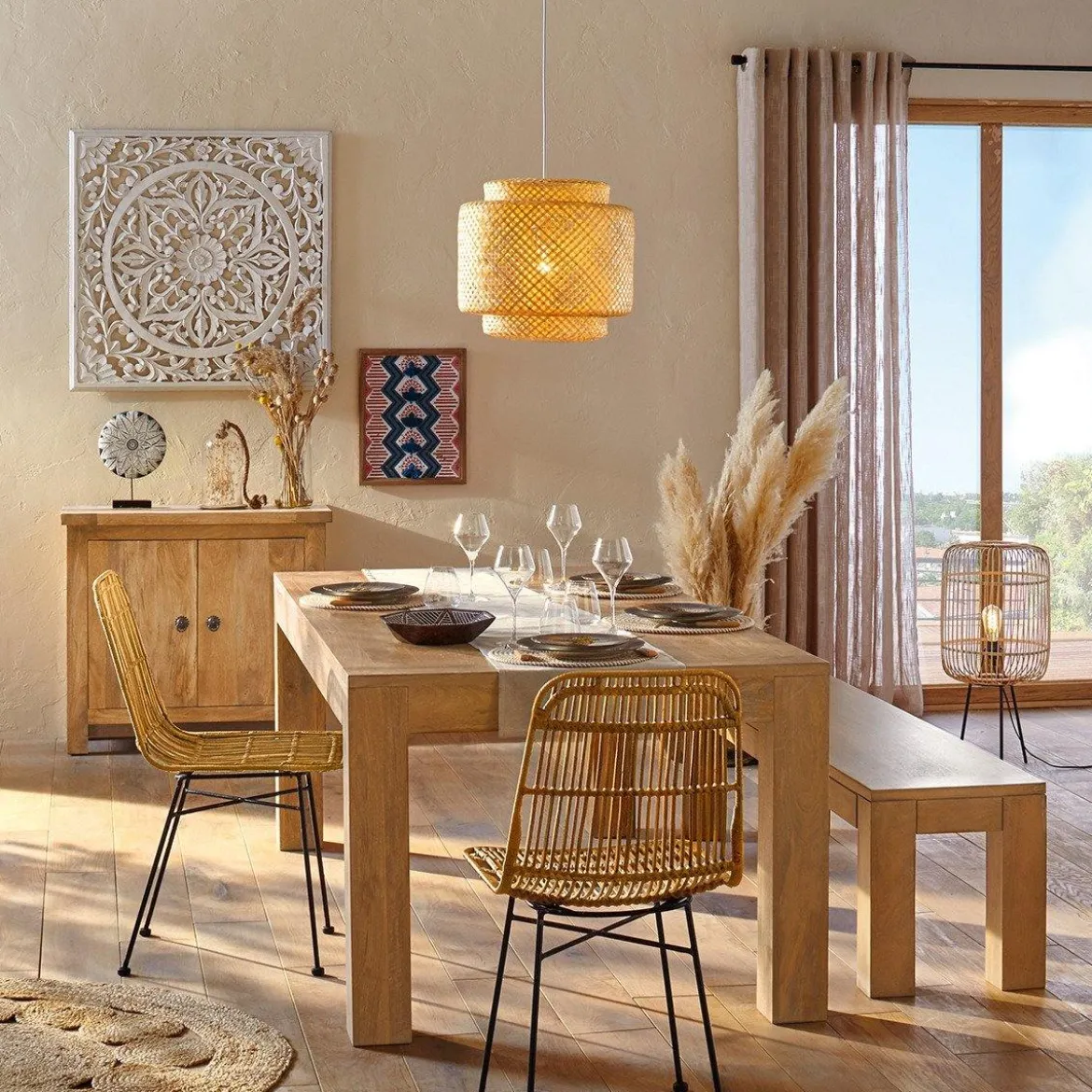Krzesło do jadalni KUBU, rattan, 88 cm