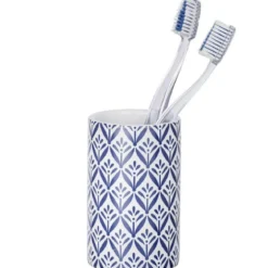 Kubek ceramiczny na szczoteczki z zębów, pojemnik łazienkowy LORCA z motywem greckim - WENKO