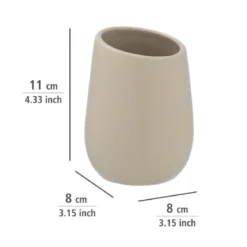 Kubek ceramiczny na szczoteczki BADI, WENKO