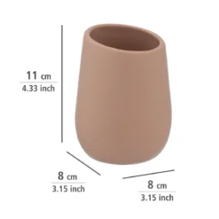 Kubek ceramiczny na szczoteczki BADI, WENKO