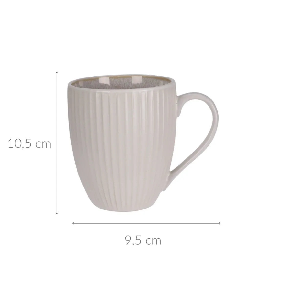 Kubek na kawę herbatę ESSENCE, ceramiczny, 400 ml