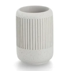 Kubek na szczoteczki CEMENT, Ø 7 cm