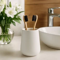 Kubek na szczoteczki do zębów COCON, ceramiczny