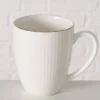 Kubek porcelanowy KELLY, biały, 400 ml
