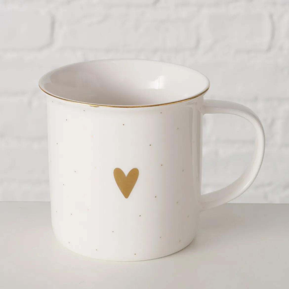 Kubek porcelanowy, ręcznie malowany, DILARA, 370 ml