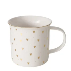 Kubek porcelanowy, ręcznie malowany, DILARA, 370 ml