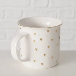 Kubek porcelanowy, ręcznie malowany, DILARA, 370 ml