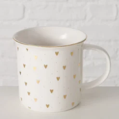 Kubek porcelanowy, ręcznie malowany, DILARA, 370 ml