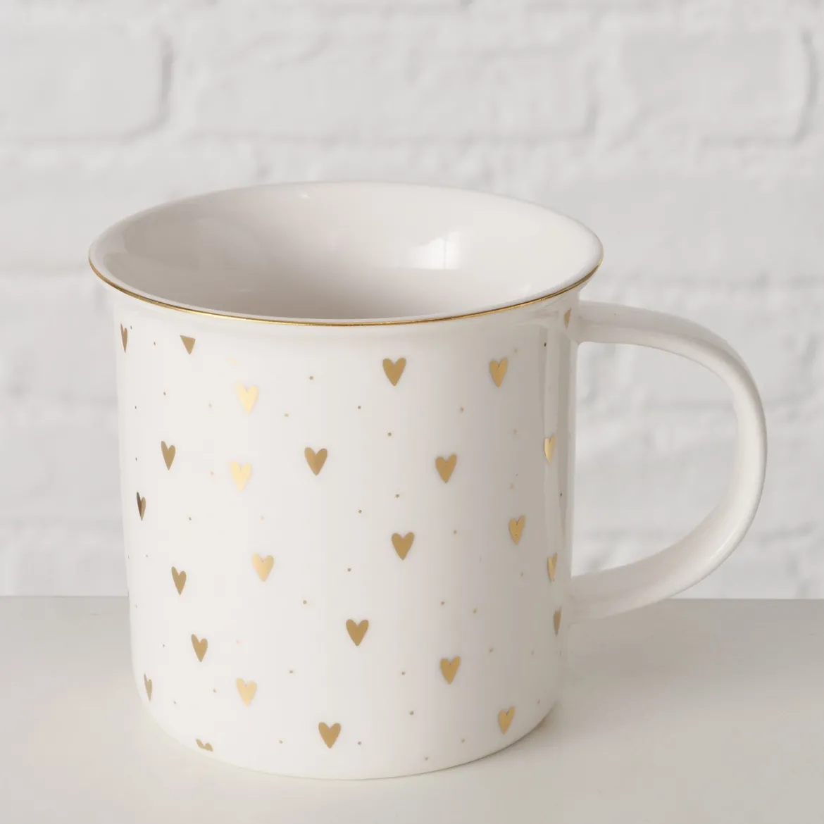 Kubek porcelanowy, ręcznie malowany, DILARA, 370 ml