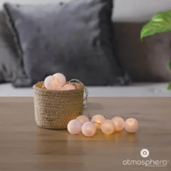 Kule LED kolorowe na baterie 16 lampek