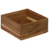 Kwadratowy drewniany organizer TIDY SMART, 15 x 15 x 7 cm