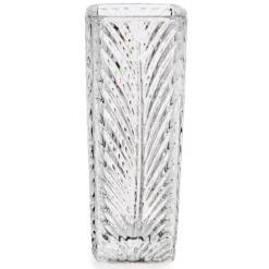 Kwadratowy wazon z kryształowym wzorem, 15 cm
