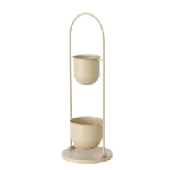 Kwietnik metalowy CAMILIO, beżowy, wys. 75 cm
