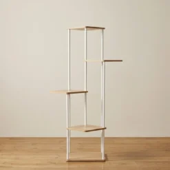 Kwietnik stojący wysoki na 5 kwiatów RIMOZA, 30 x 30 x 106 cm