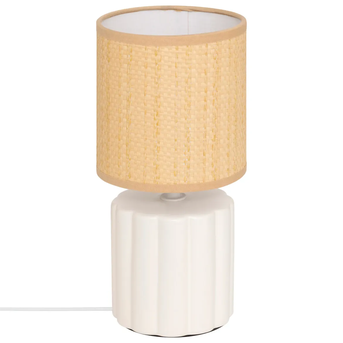 Lampa ceramiczna TYLIA, Ø 13 x 26,5 cm, biała