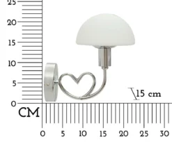 Lampa ścienna LOVY, 23 x 15 x 22 cm