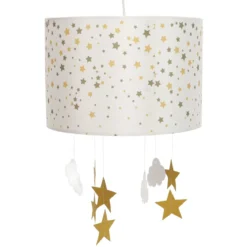 Lampa do pokoju dziecięcego CLOUD, gwiazdki, Ø 30 cm