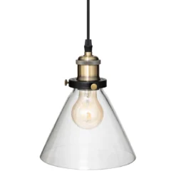 Lampa nad stół industrialna Alak, 4-punktowa, Ø 18 cm