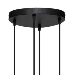 Lampa nad stół industrialna Alak, 4-punktowa, Ø 18 cm