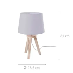 Lampa nocna z trójnogu, 31 cm