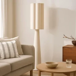 Lampa podłogowa BLANCA, Ø 28 x 124 cm, beżowa