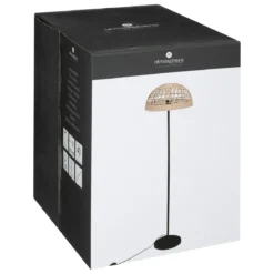 Lampa podłogowa RORY z plecionym abażurem, Ø 40 x 150,5 cm