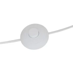 Lampa podłogowa tekstylny klosz RAFA drewniane nogi, Ø 24 x 107 cm