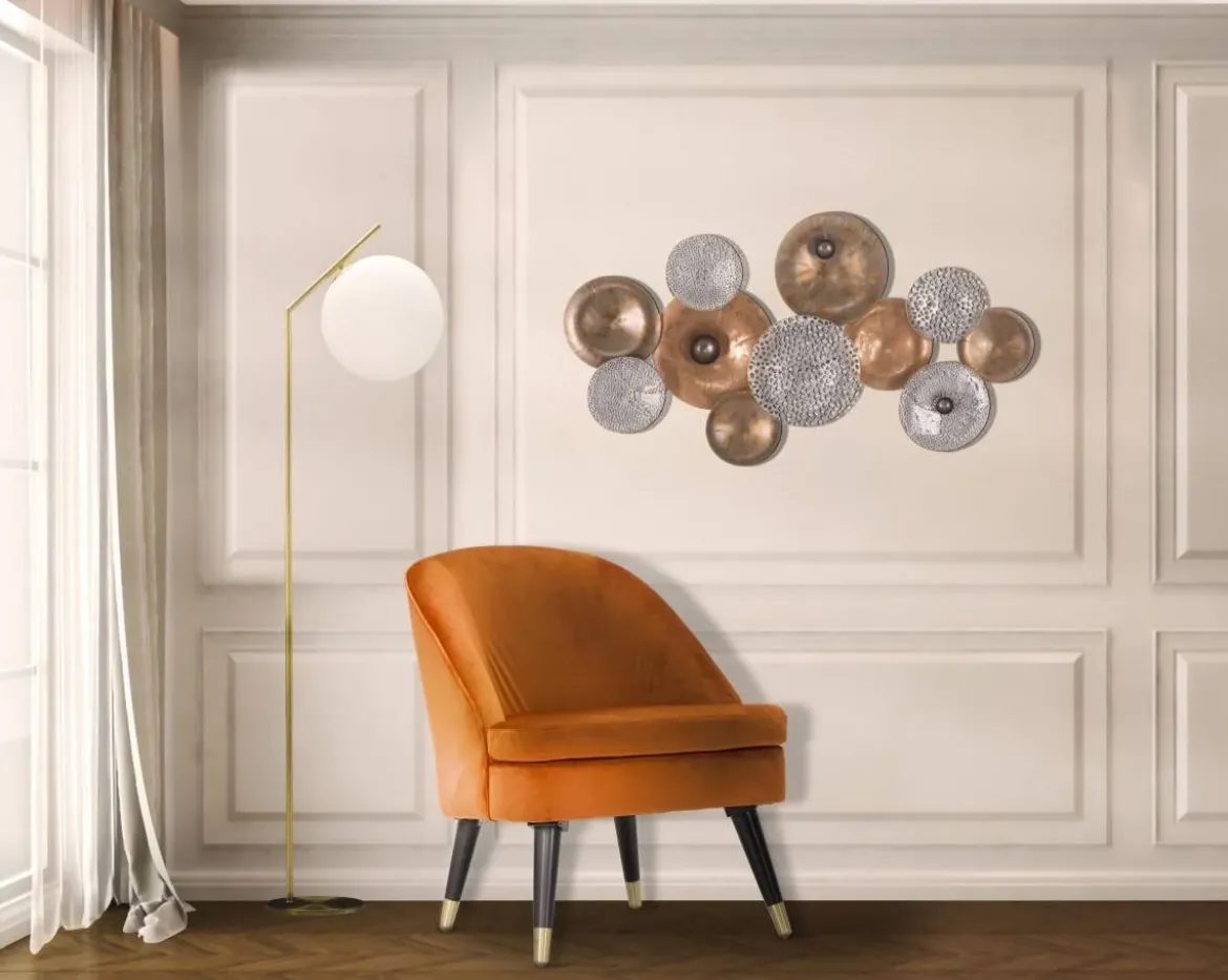 Lampa podłogowa w formie kuli GLAMY, wys. 179 cm