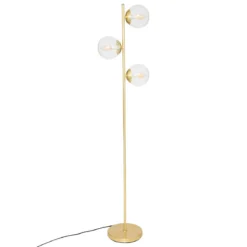 Lampa podłogowa złote kule COL, wys.162 cm