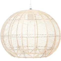 Lampa rattanowa nad stół KITA, Ø 38 cm