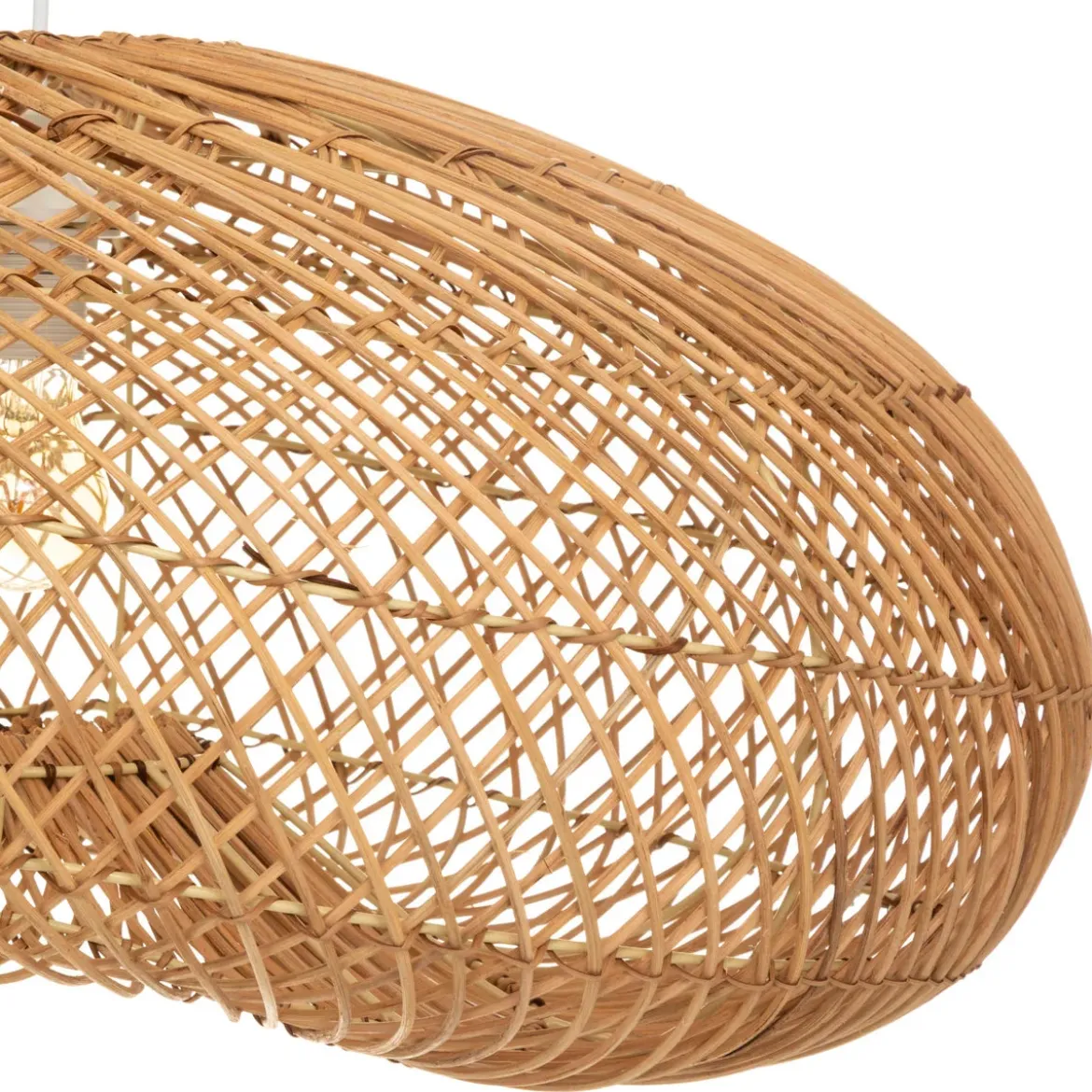 Lampa rattanowa, sufitowa, Ø 68 cm