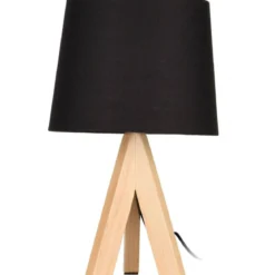 Lampa stojąca na drewnianych nogach, wys. 29 cm