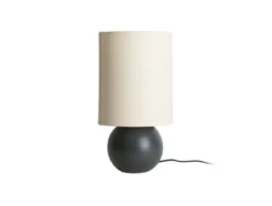 Lampa stołowa ALMA, płócienny abażur, Ø 16 cm