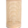 Lampa stołowa bambus, tuba, podstawa z drewna sosnowego, 13 x 23 cm