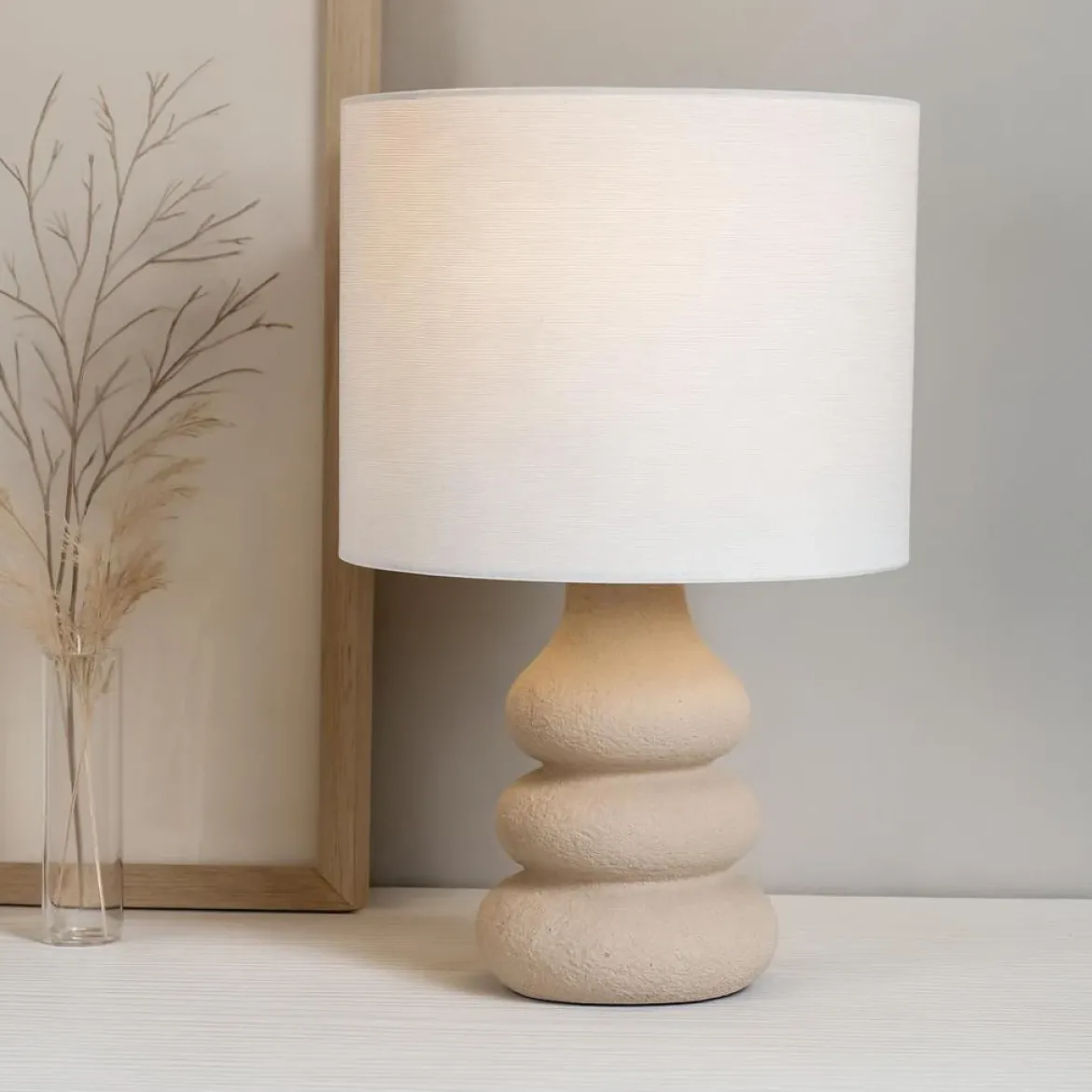 Lampa stołowa ceramiczna, Ø 24 x 35 cm