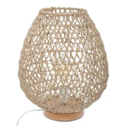 Lampa stołowa ETEL z ażurowym kloszem, 35,5 cm