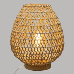 Lampa stołowa ETEL z ażurowym kloszem, 35,5 cm
