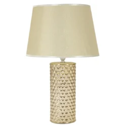 Lampa stołowa GLAM, ceramiczna, złota, Ø 30x47,5 cm
