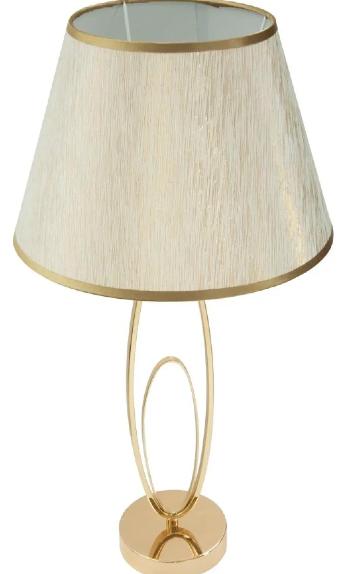 Lampa stołowa GLAM FLUSH, metalowa, złota, Ø 30x58 cm
