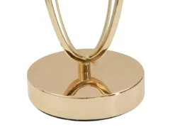 Lampa stołowa GLAM FLUSH, metalowa, złota, Ø 30x58 cm