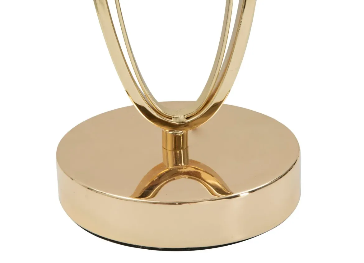 Lampa stołowa GLAM FLUSH, metalowa, złota, Ø 30x58 cm
