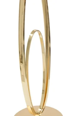 Lampa stołowa GLAM FLUSH, metalowa, złota, Ø 30x58 cm