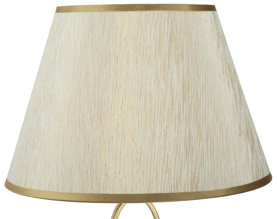 Lampa stołowa GLAM FLUSH, metalowa, złota, Ø 30x58 cm