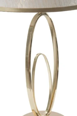 Lampa stołowa GLAM FLUSH, metalowa, złota, Ø 24x47 cm