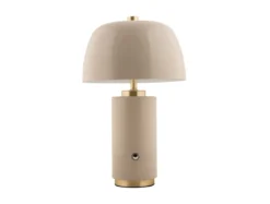 Lampa stołowa grzybek FREYA, bezprzewodowa, Ø 18 cm
