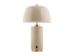 Lampa stołowa grzybek FREYA, bezprzewodowa, Ø 18 cm