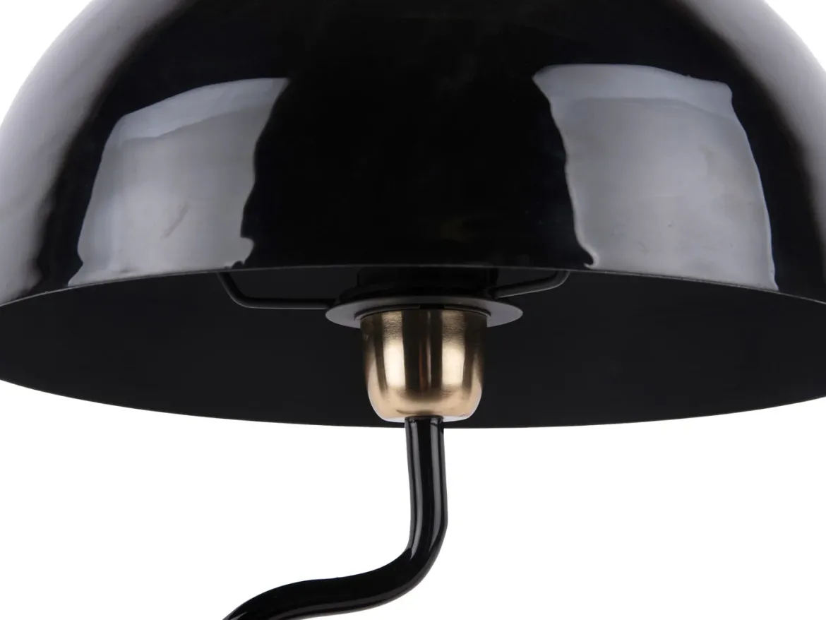 Lampa stołowa grzybek TWIST, metalowa, wys. 54 cm
