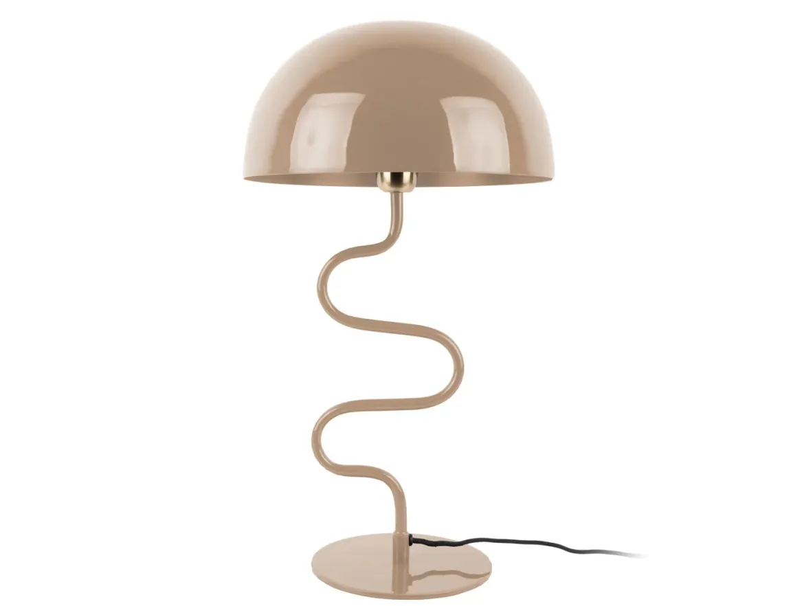Lampa stołowa grzybek TWIST, metalowa, wys. 54 cm
