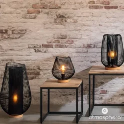 Lampa stołowa JENA w stylu loft, 28 cm
