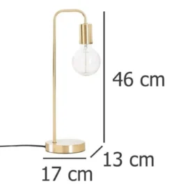 Lampa stołowa KELI, metalowa, 46 cm
